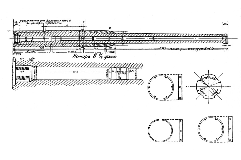 Ствол нескреплёной 120-мм пушки в 45 кал. с замком Канэ.